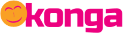 Smiling face of konga logo